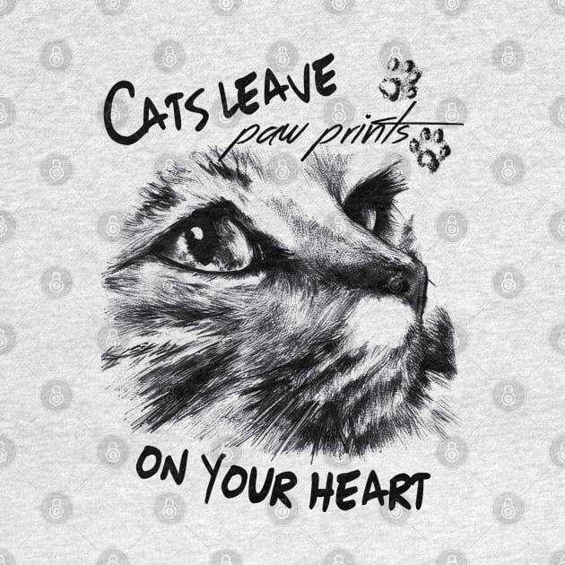 Cats leave paw prints on your heart by GNDesign